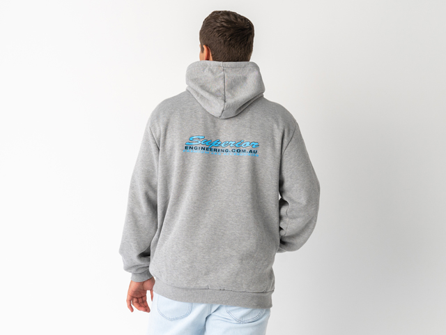 Superior Unisex Hoodie Grey Marle (Each) - SUP-HOODIE-U-GREY-XXX